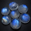 11mm - 5pcs - AAA high Quality Rainbow Moonstone Super Sparkle Rose Cut Faceted Round -Each Pcs Full Flashy Gorgeous Fire